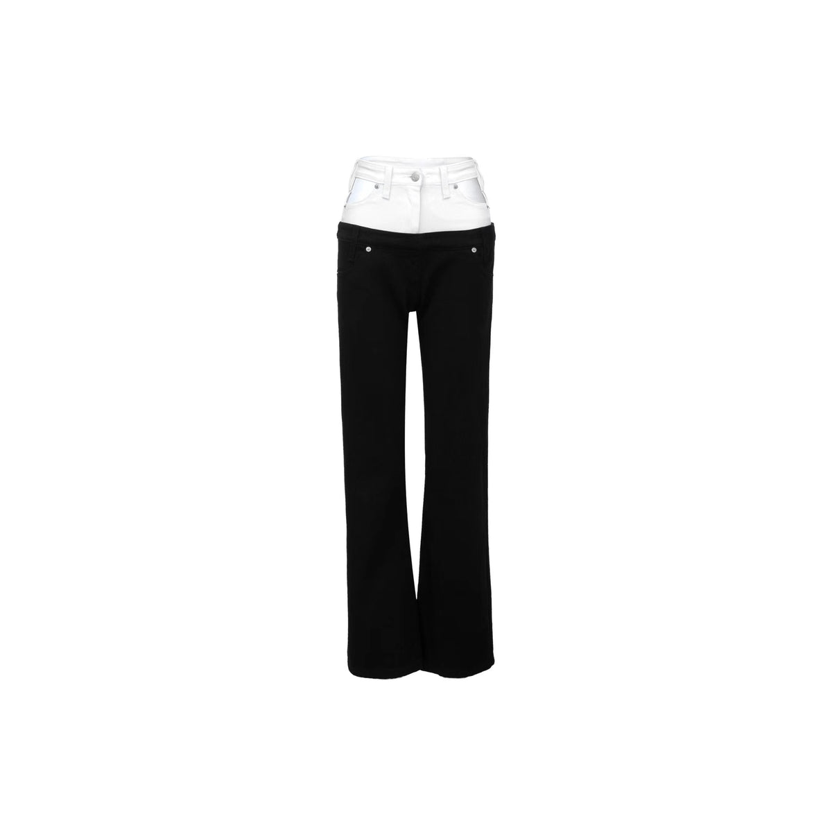 Black and White Op Art Pants by Junior Anna Belle