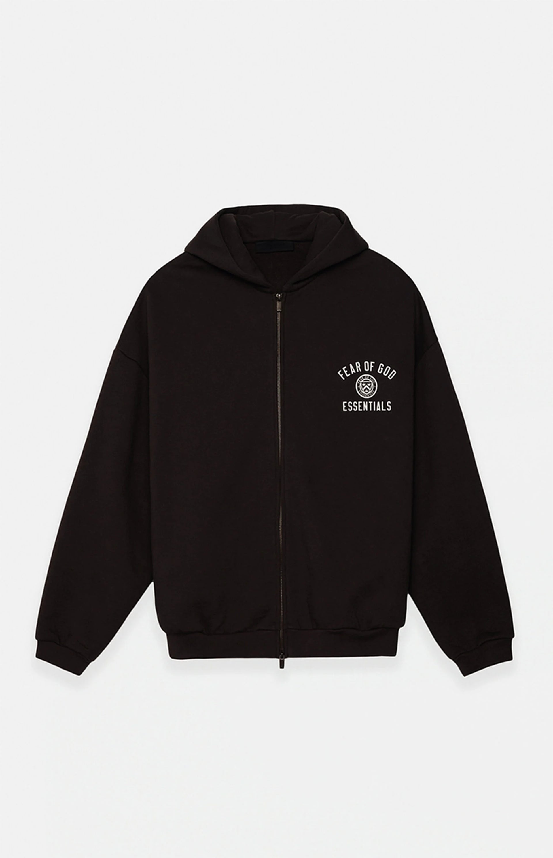 国内発送【FEAR OF GOD ESSENTIALS】HEAVY FLEECE FULLZIPHOODIE FEAR OF GOD ESSENTIALS BLACK HEAVY FLEECE FULLZIP HOODIE