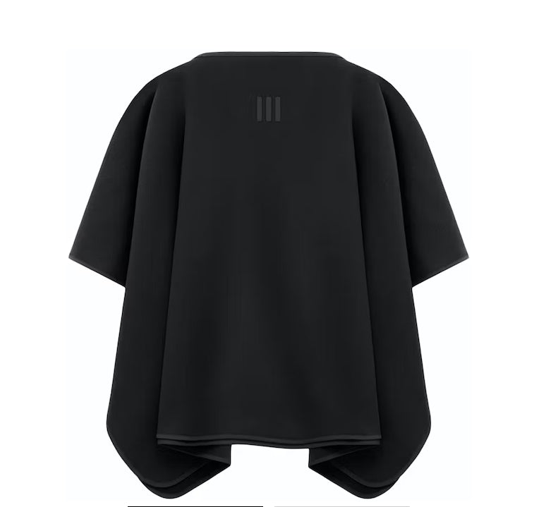 FEAR OF GOD ATHLETICS WOMEN'S SUEDE FLEECE PONCHO BLACK FEAR OF GOD ATHLETICS WOMEN'S SUEDE FLEECE PONCHO BLACK