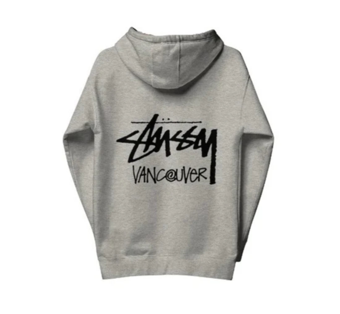 ジャケット・アウター Hoodie stussy grey size M STUSSY VANCOUVER ZIP-UP HOODIE HEATHER GREY – 8pm Canada Store