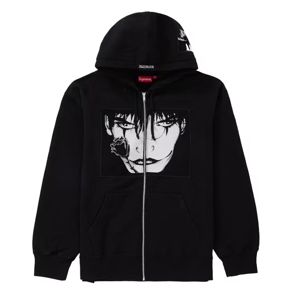 SUPREME THE CROW ZIP UP HOODED SWEATSHIRT BLACK – 8pm Canada Store