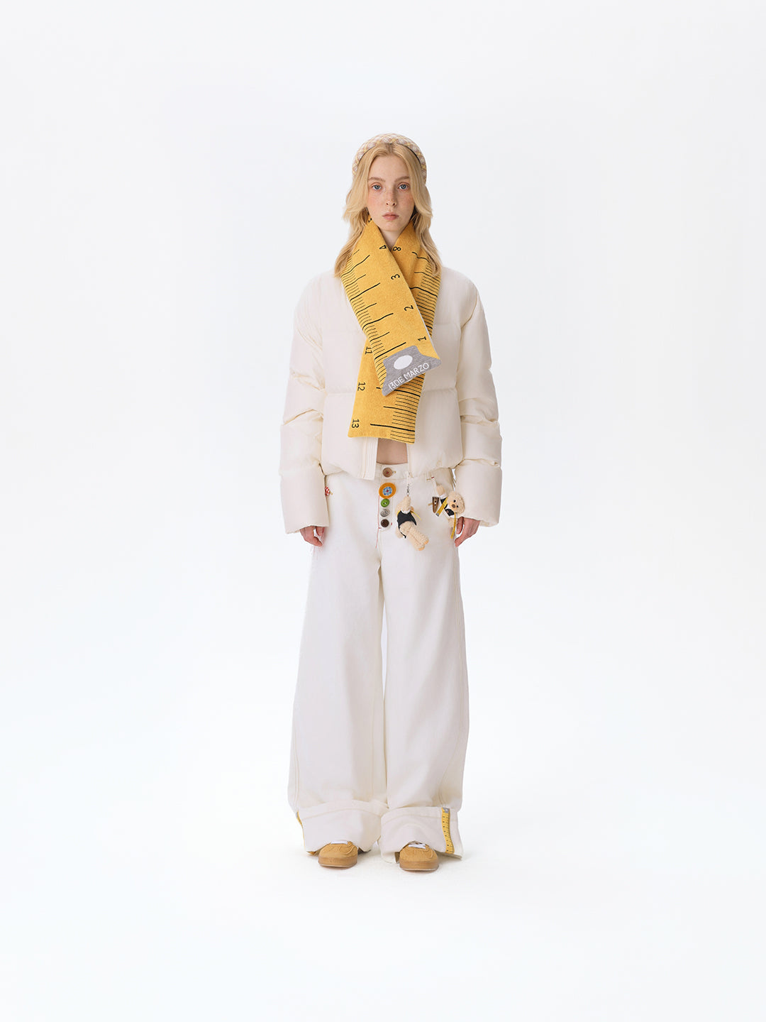 13DE MARZO Tailor Bear Button Jeans White – 8pm Canada Store