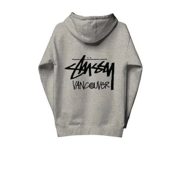 STUSSY VANCOUVER HOODIE HEATHER GREY – 8pm Canada Store