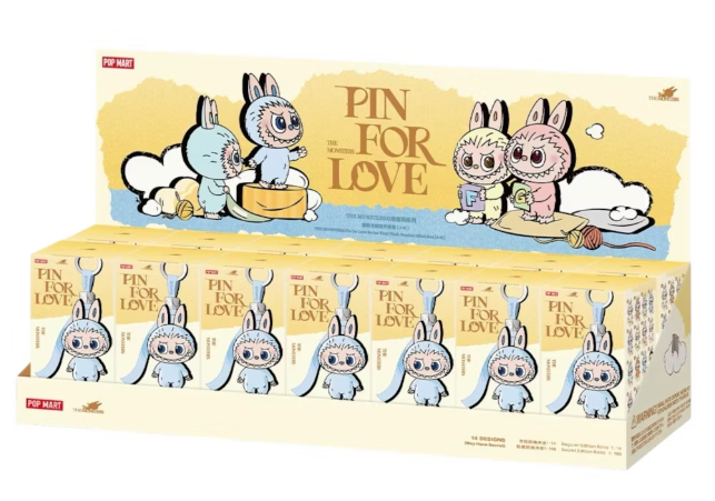 THE MONSTERS Pin for Love Series-Vinyl Plush Pendant Blind Box