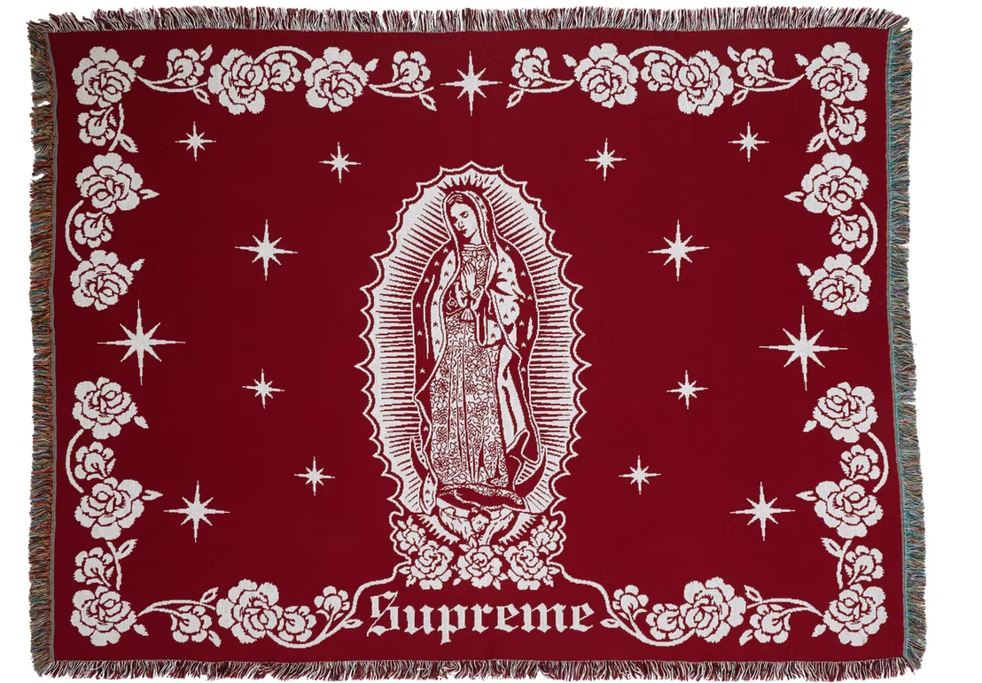 SUPREME VIRGIN MARY BLANKET RED – 8pm Canada Store